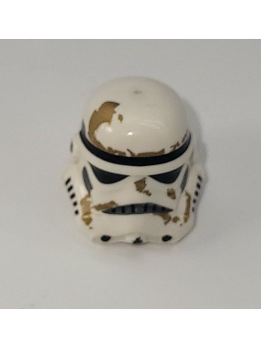 Lego Star Wars Stormtrooper Helmet Headgear 2 Chin Holes Dirt Stains Sandtrooper